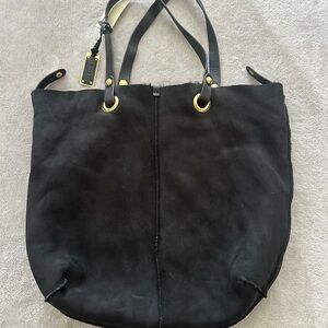 UGG Black Tote with Gold Accents